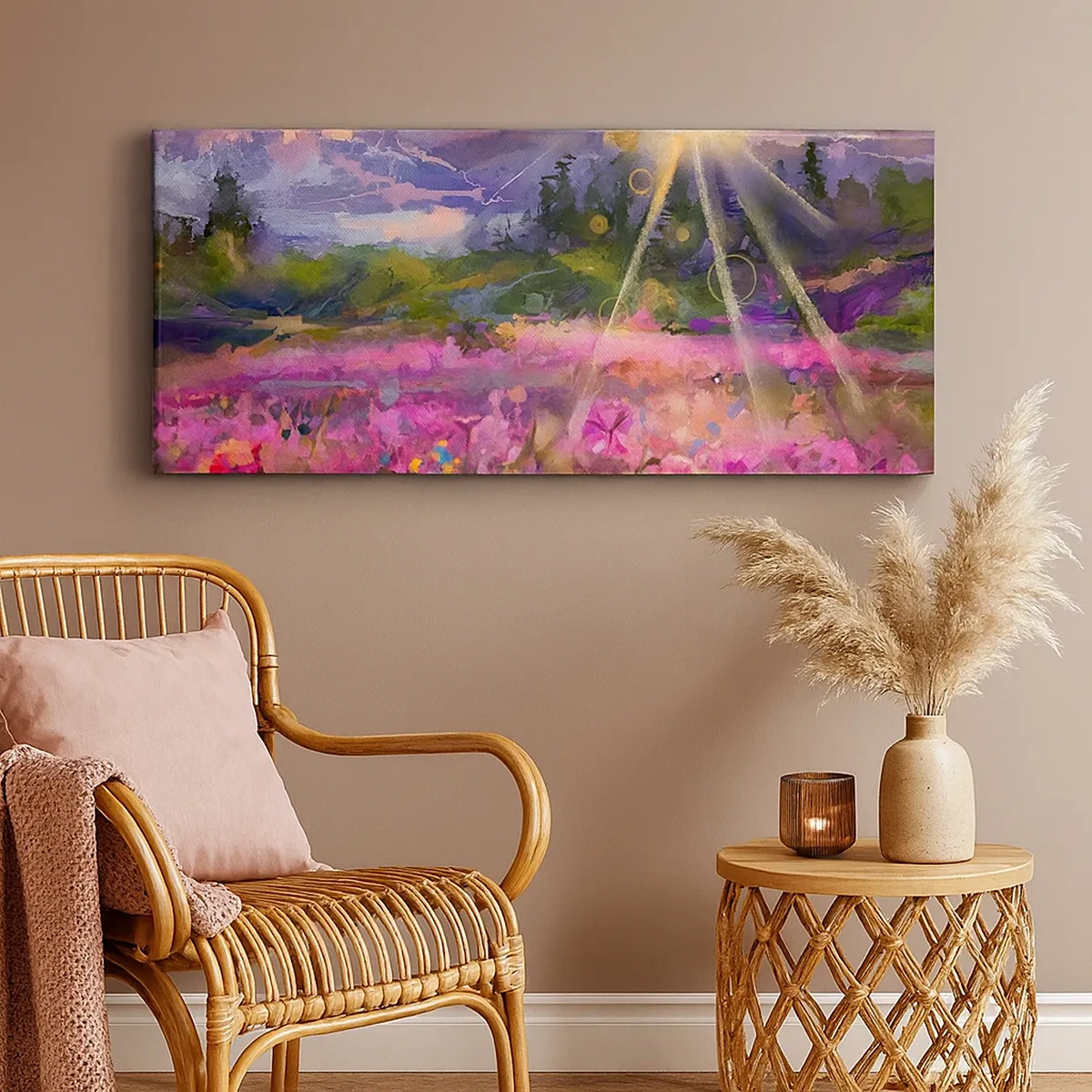 Obraz na plátně - V údolí v péči slunce - 30x30 cm