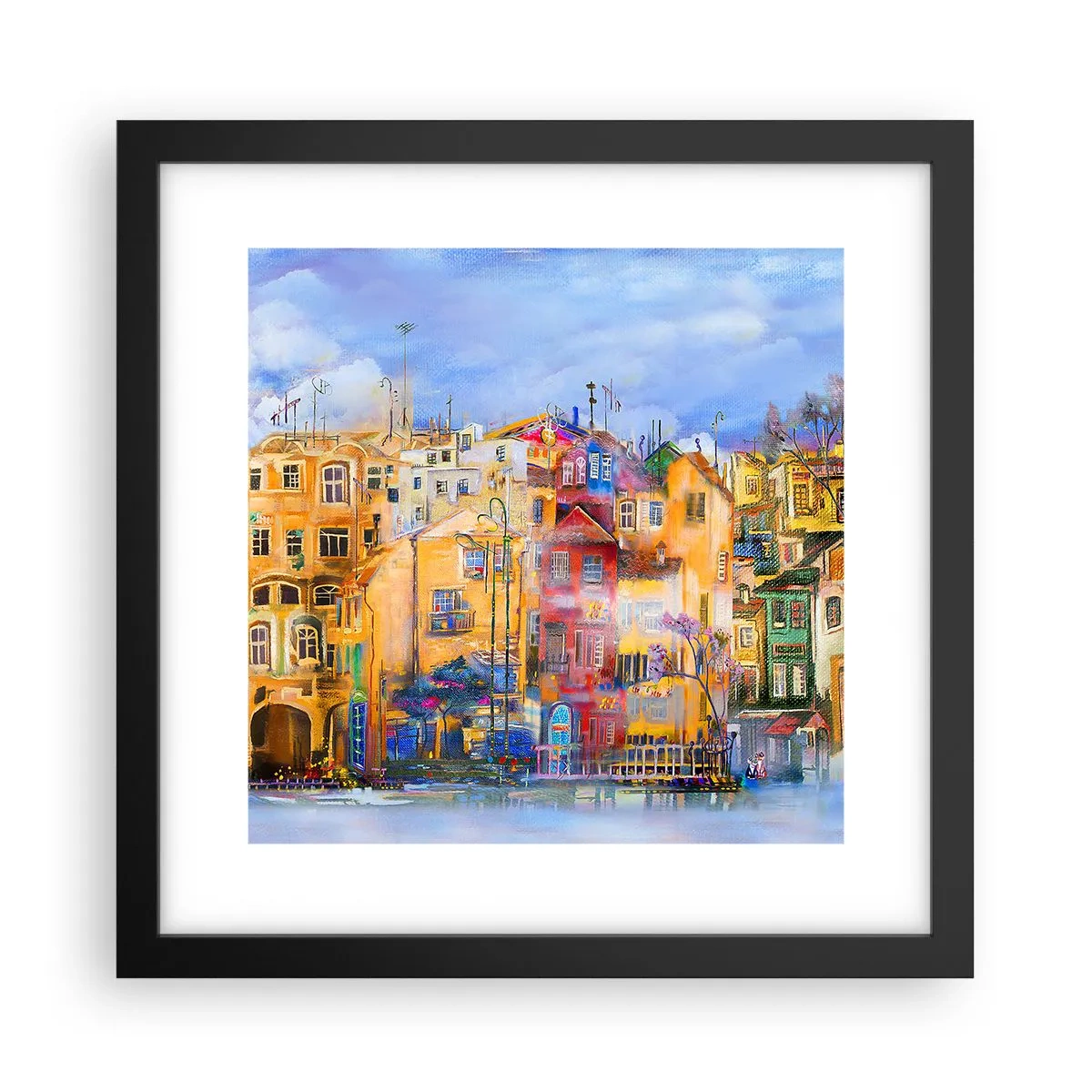 Plakát v černém rámu - Jsme spolu - 30x30 cm