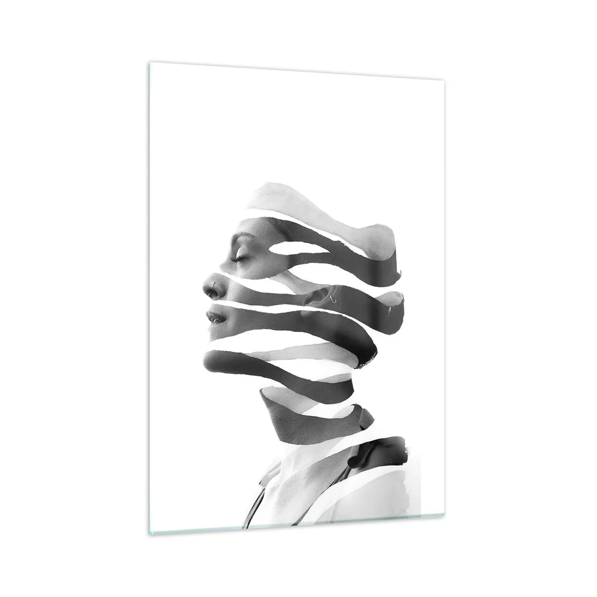 Obraz na skle - Surrealistický portrét - 50x70 cm