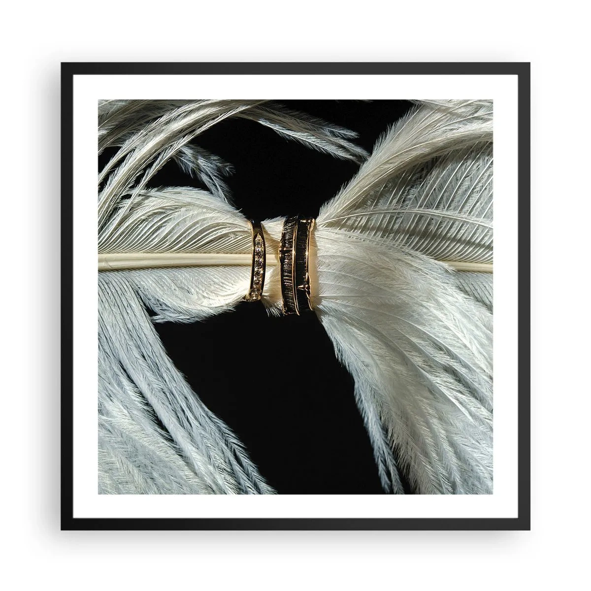Plakát v černém rámu - …a neopustím tě…. - 60x60 cm