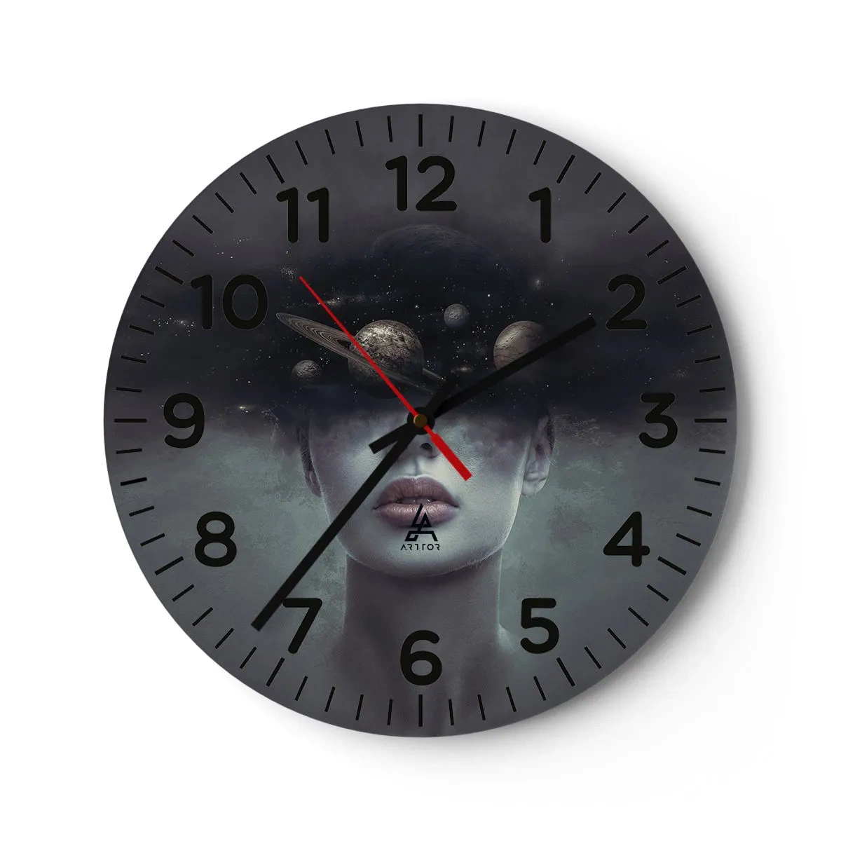 Nástěnné hodiny - A planety… - 40x40 cm