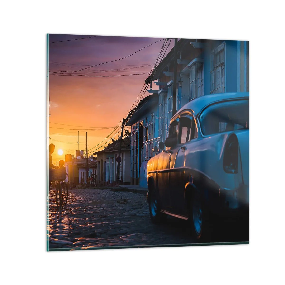 Obraz na skle - Zde se zpomaluje čas - 60x60 cm