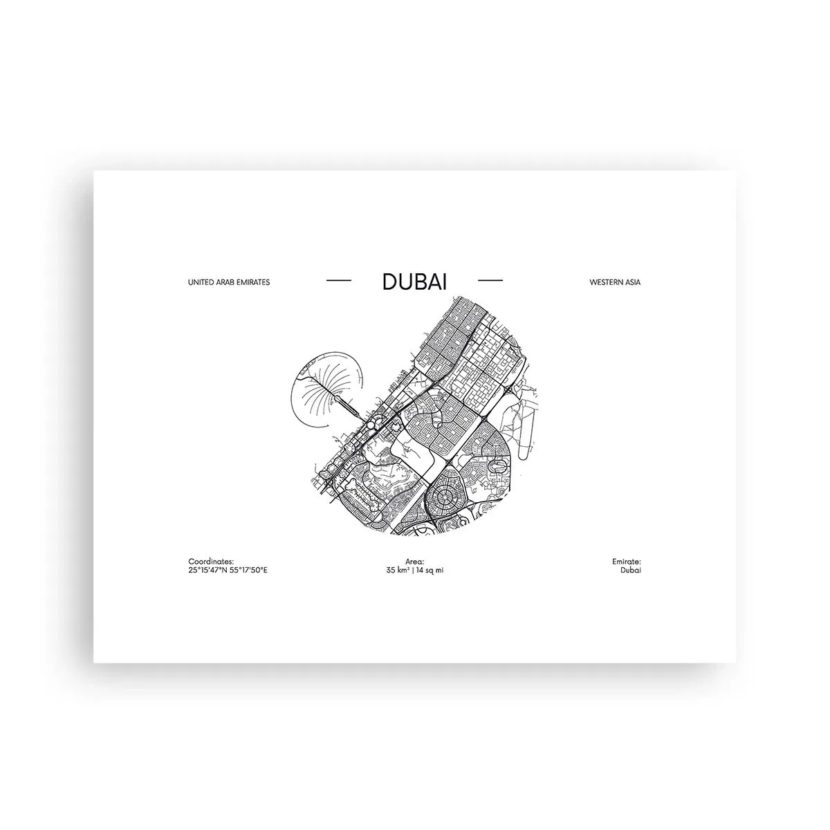 Plakát - Anatomie Dubaje - 40x30 cm