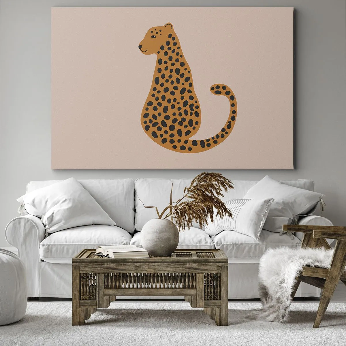 Obraz na plátně - Leopardní vzor je v módě - 120x80 cm