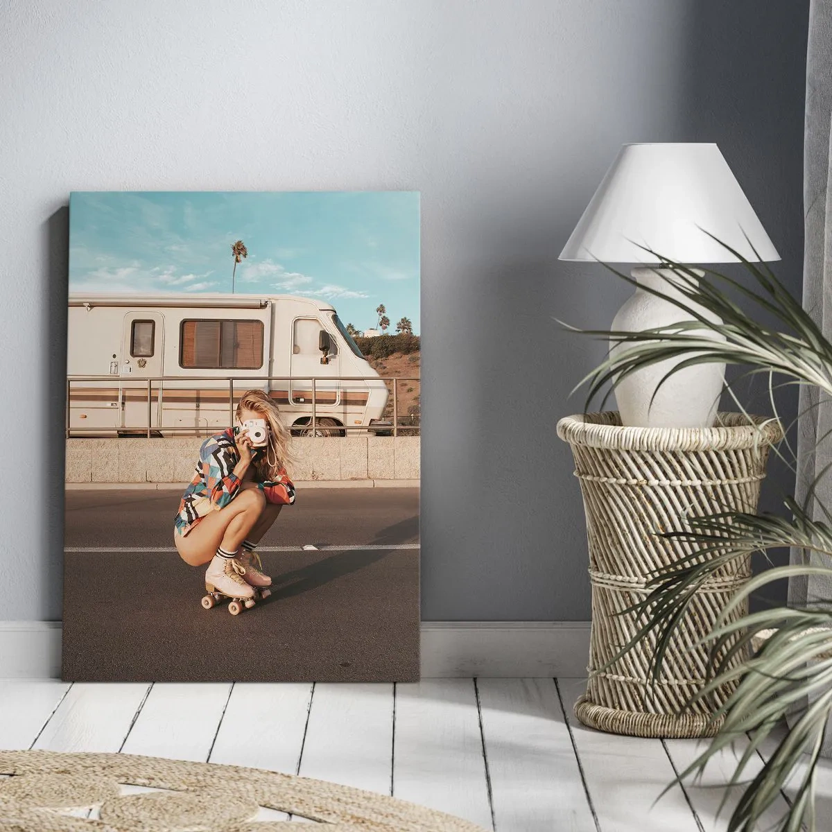 Obraz na plátně - Usmějte se! - 65x120 cm