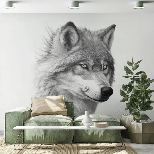 Fototapeta Samolepicí Deluxe Sticker - Alfa – bezpochybně - Vlk, Zvíře, skandinávský - 100x70 cm