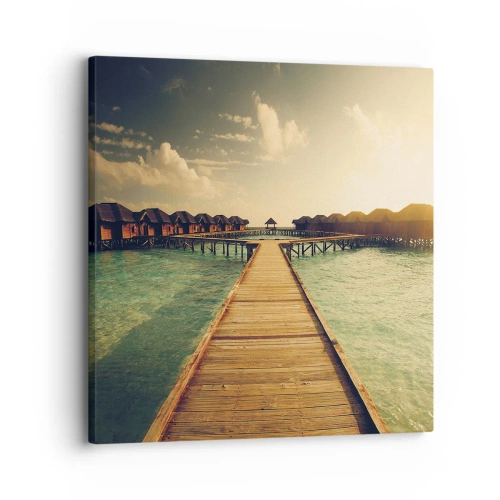 Obraz na plátně - Vřelé pozvání - 30x30 cm