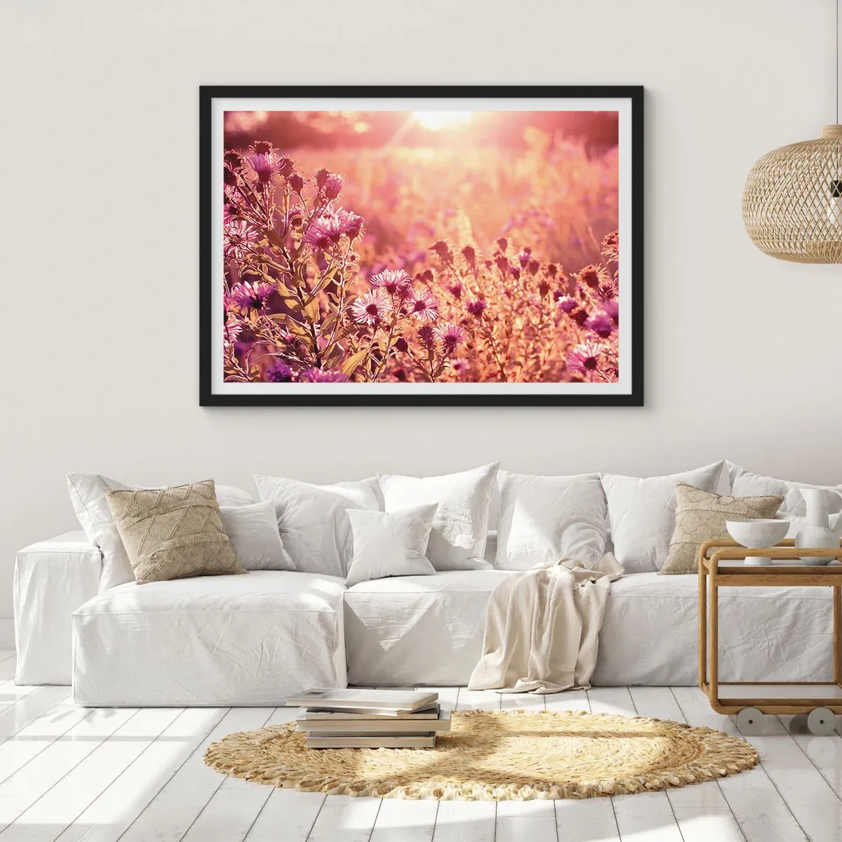 Plakát v černém rámu - Než skončí léto - 70x50 cm