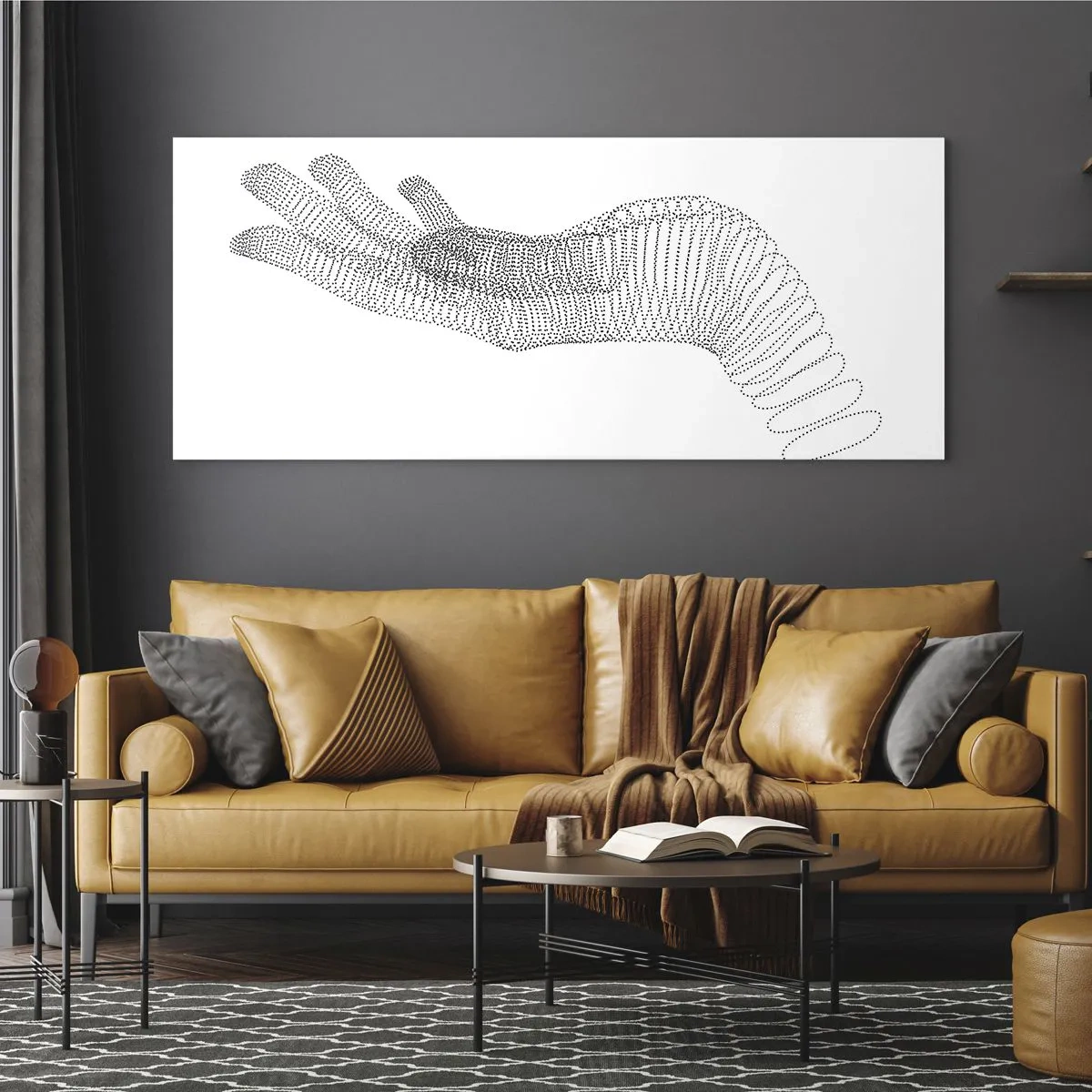 Obraz na skle - Pružná ruka - 120x50 cm