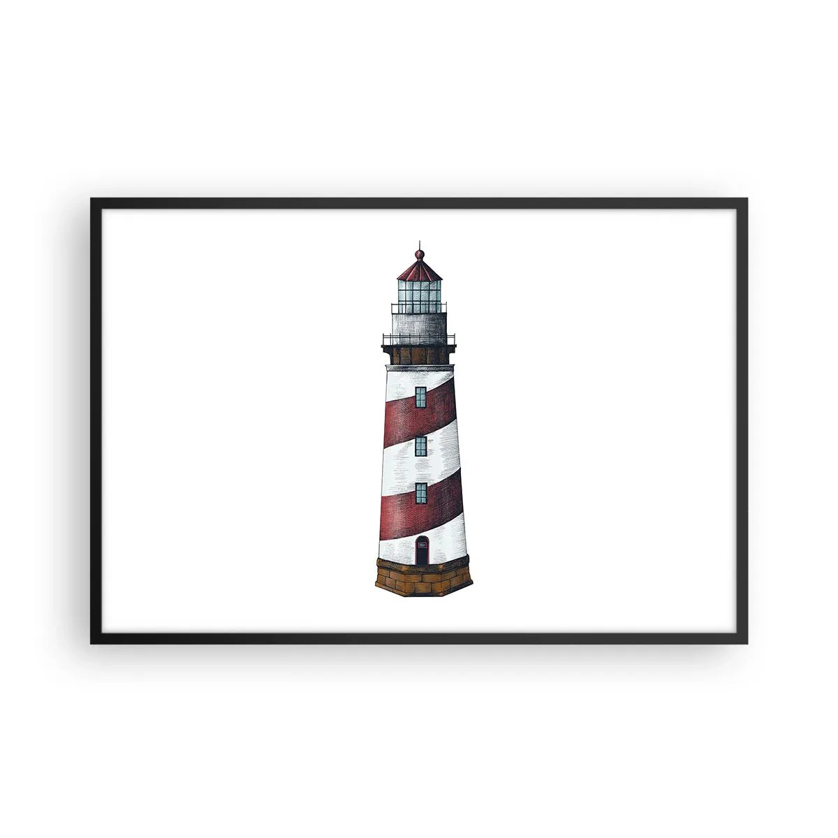 Plakát v černém rámu - Vždy na stráži - 91x61 cm
