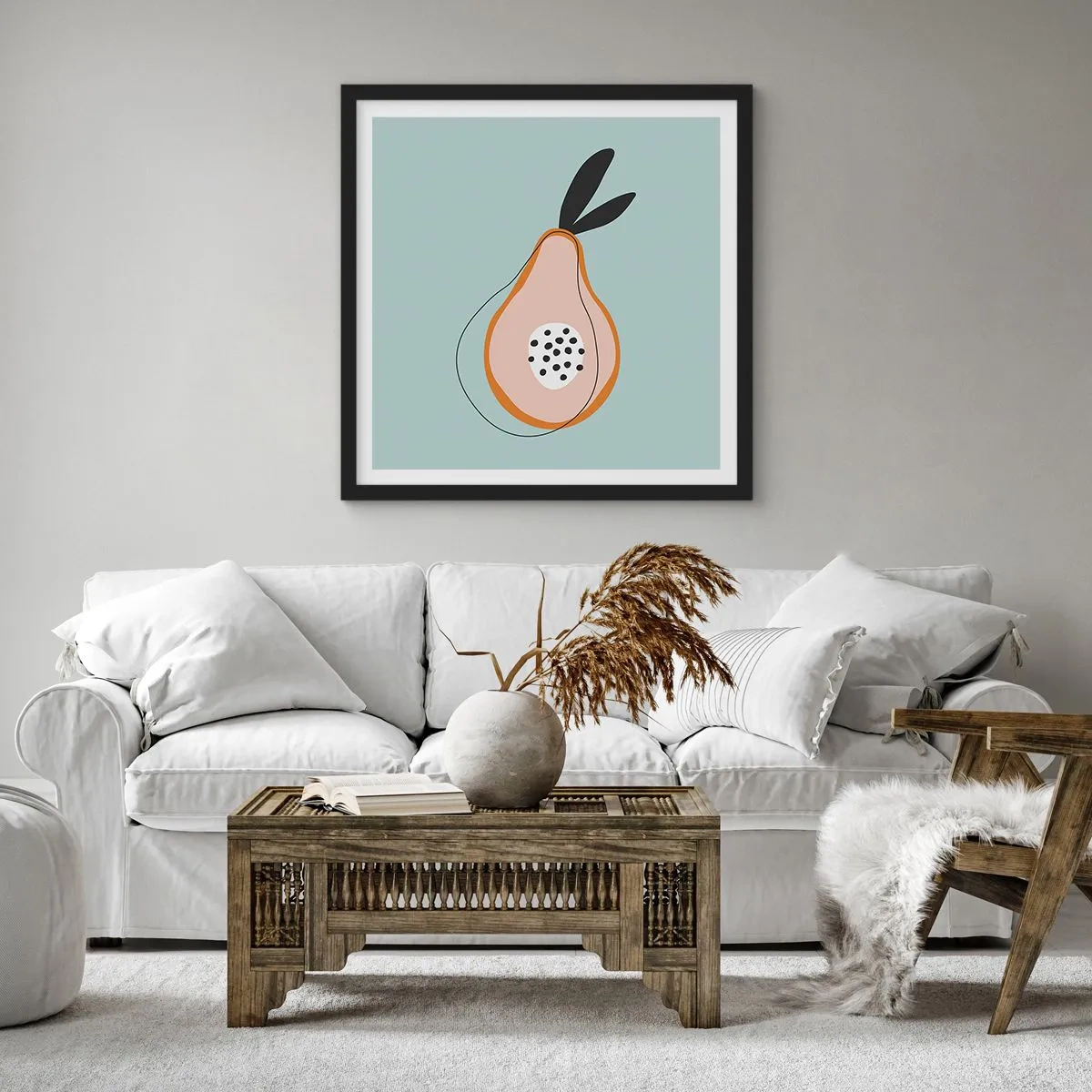 Plakát v černém rámu - Pronikání do podstaty věcí - 40x40 cm