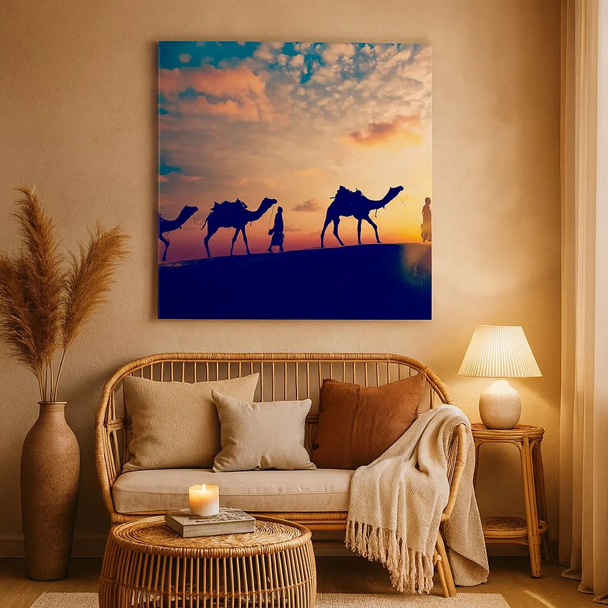 Obraz na plátně - Tajemný duch orientu - 30x30 cm