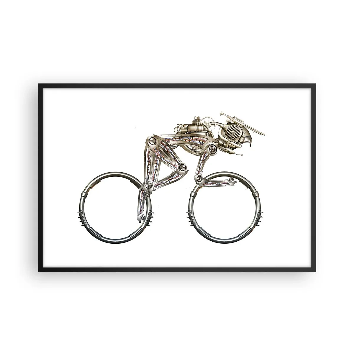 Plakát v černém rámu - Úžasný stroj - 91x61 cm