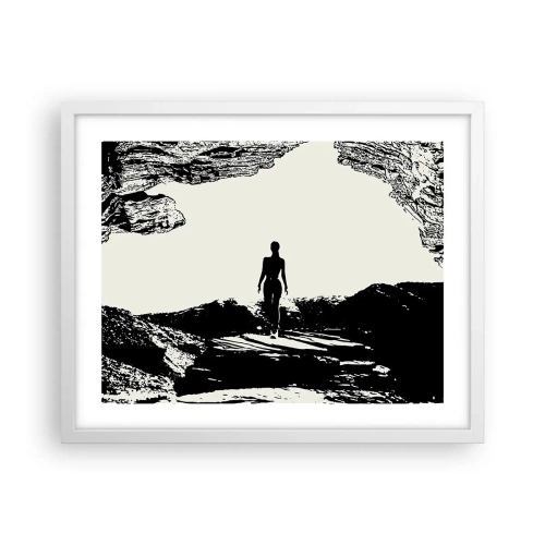 Plakát v bílém rámu - Nový pohled - 50x40 cm
