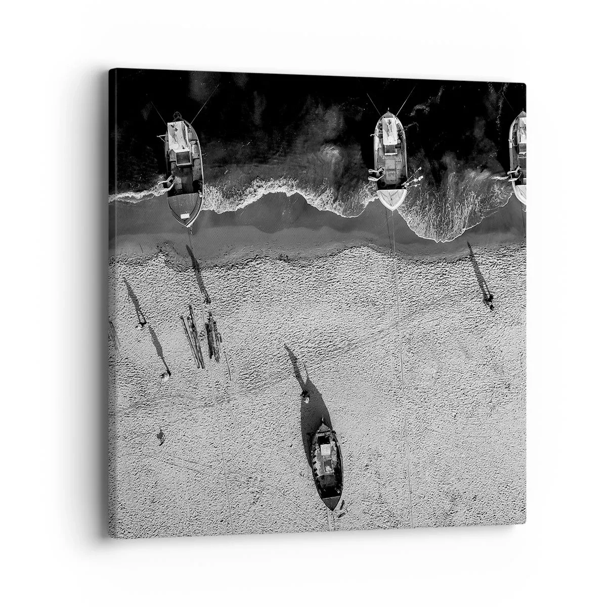 Obraz na plátně - Ještě na břehu… - 40x40 cm