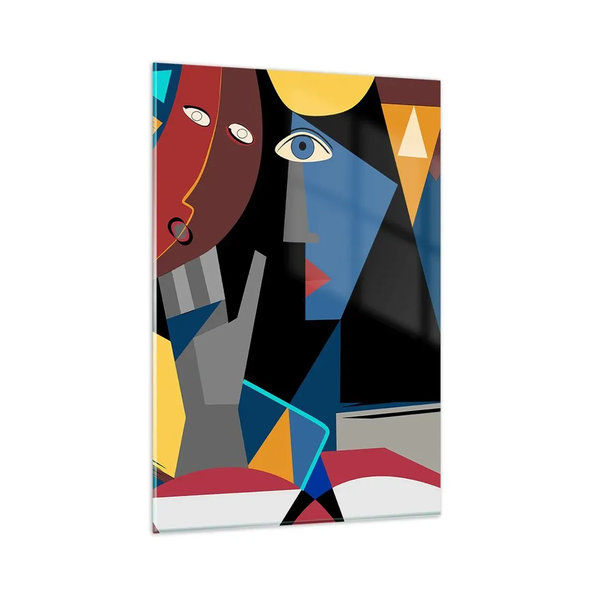 Obraz na skle - Konverzace kubistů - 80x120 cm