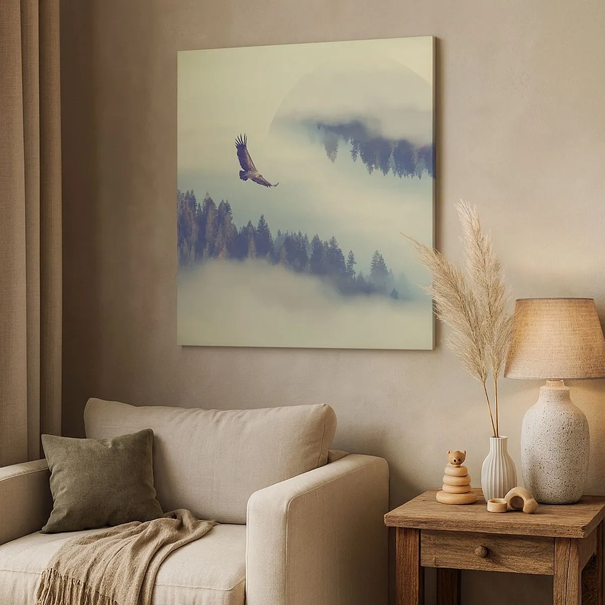 Obraz na plátně - Viděla jsem stín orla - 30x30 cm