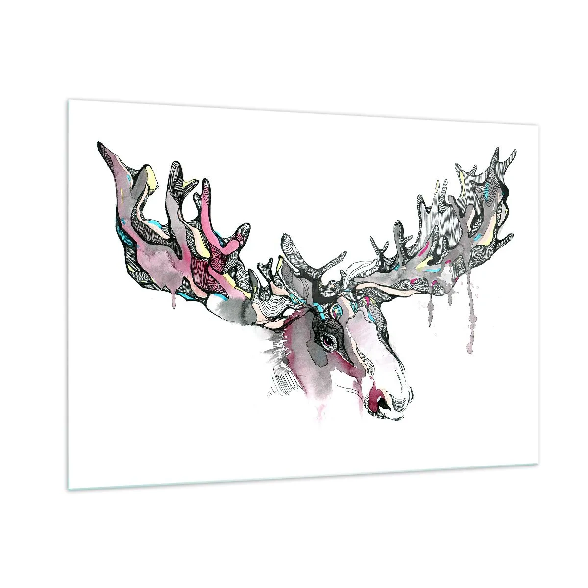 Obraz na skle - Koruna lesního krále - 100x70 cm