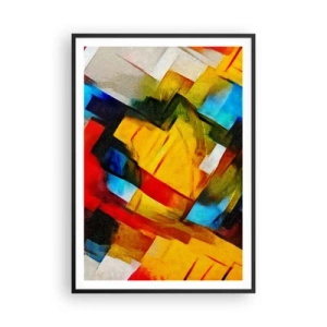 Plakát v černém rámu - Vícebarevné vrstvy - 70x100 cm