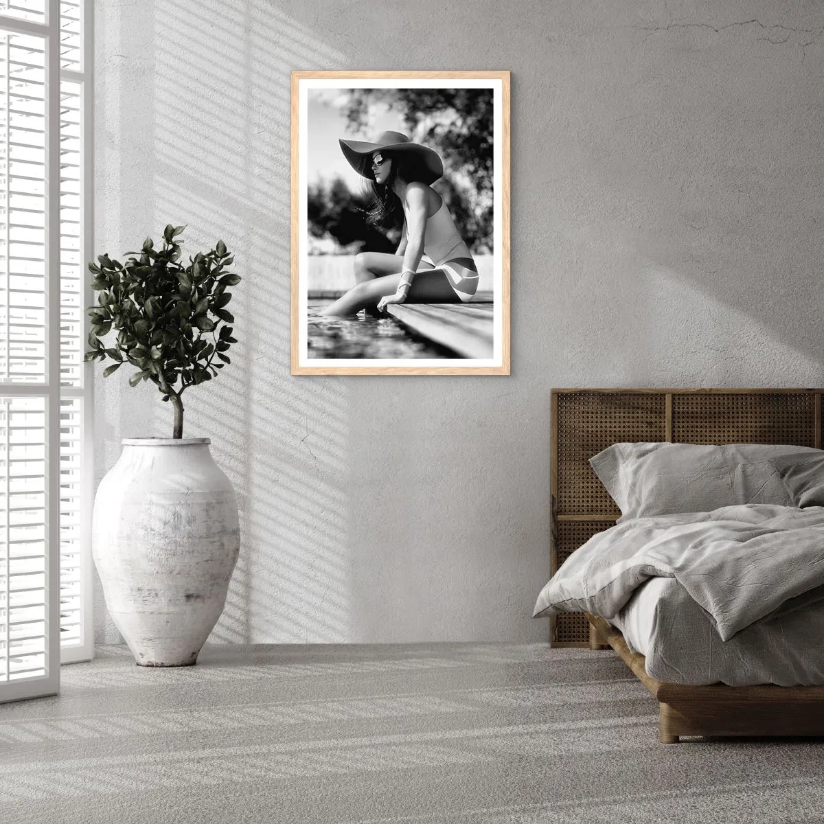 Plakát v rámu světlý dub - Letní sen - 61x91 cm