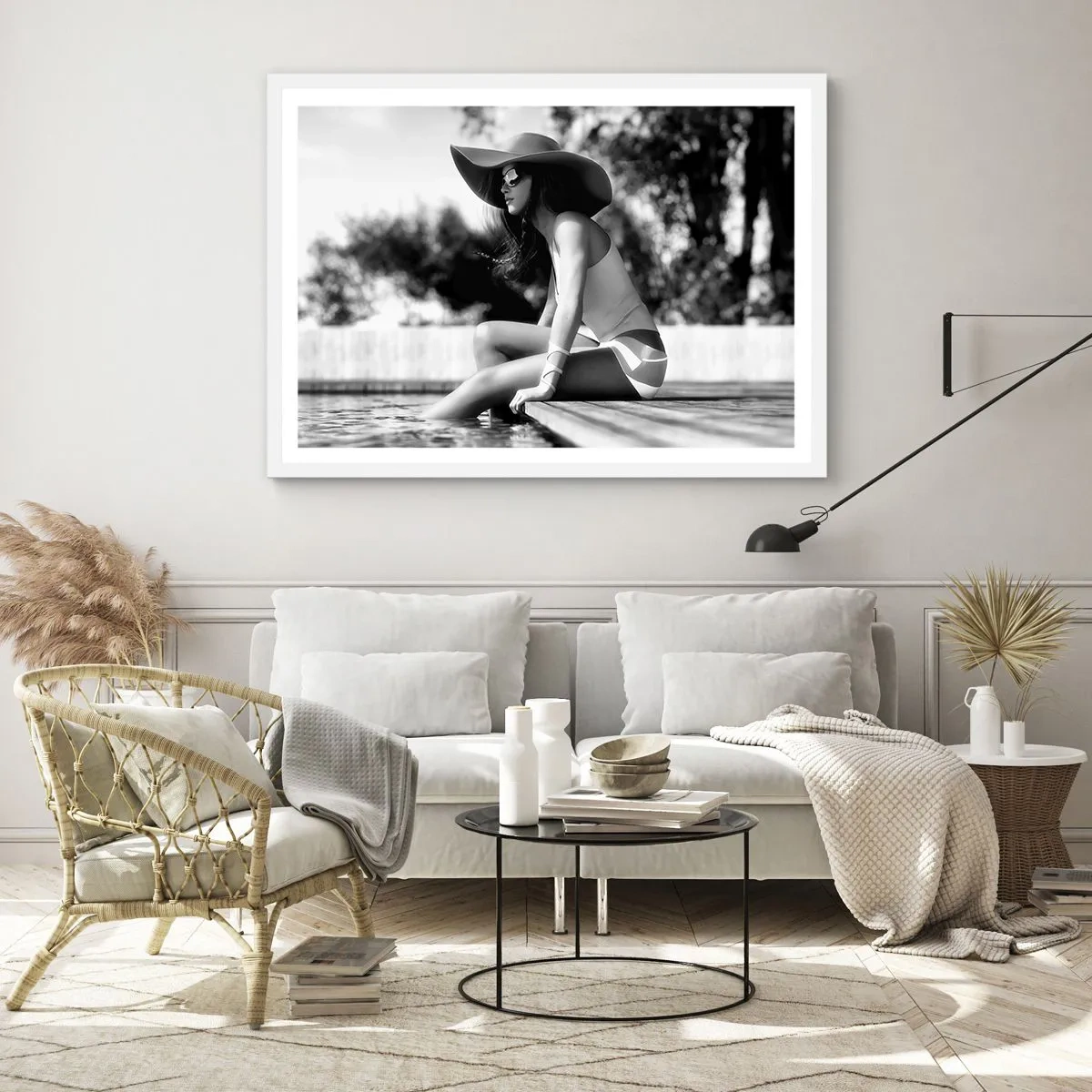 Plakát v bílém rámu - Letní sen - 100x70 cm