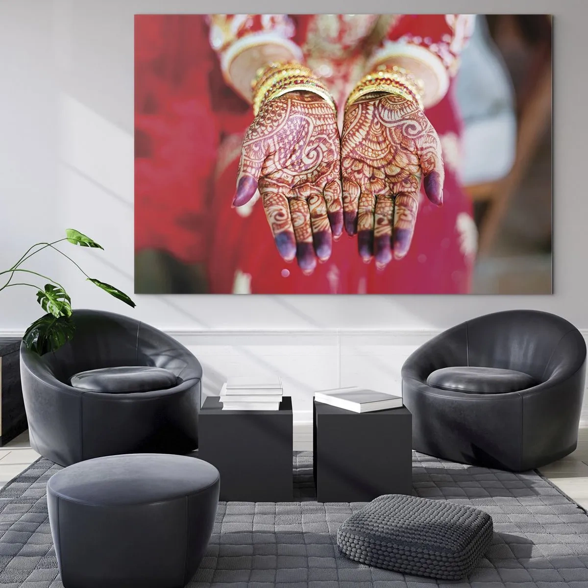 Obraz na skle - Připravená chytit štěstí - 120x80 cm