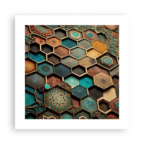 Plakát - Arabské ornamenty – variace - 40x40 cm