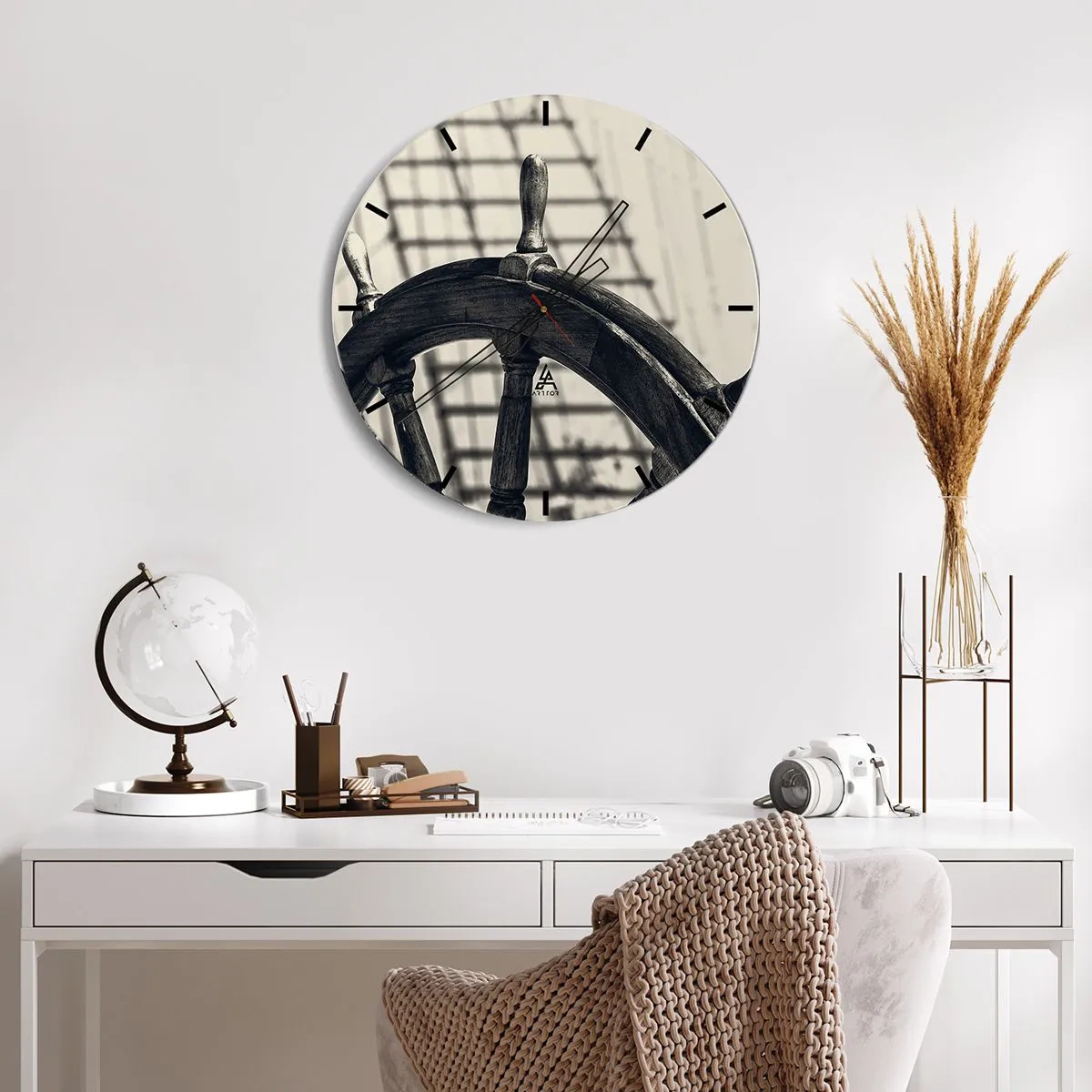 Nástěnné hodiny - Mořské příběhy - 40x40 cm