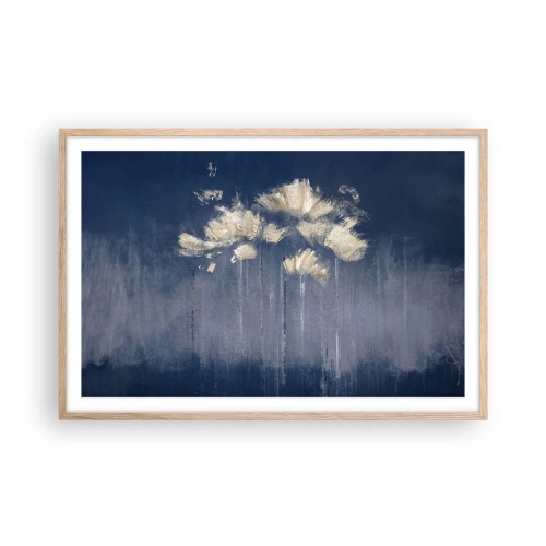 Plakát v rámu světlý dub - Jako okvětní lístky ve větru - 91x61 cm