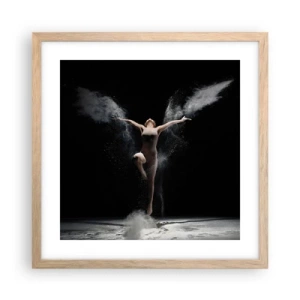 Plakát v rámu světlý dub - Elfové existují - 40x40 cm