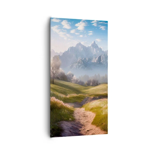 Obraz na plátně - Idylické údolí - 65x120 cm