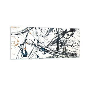 Obraz na skle - Se smyslem nebo bez smyslu? - 100x40 cm