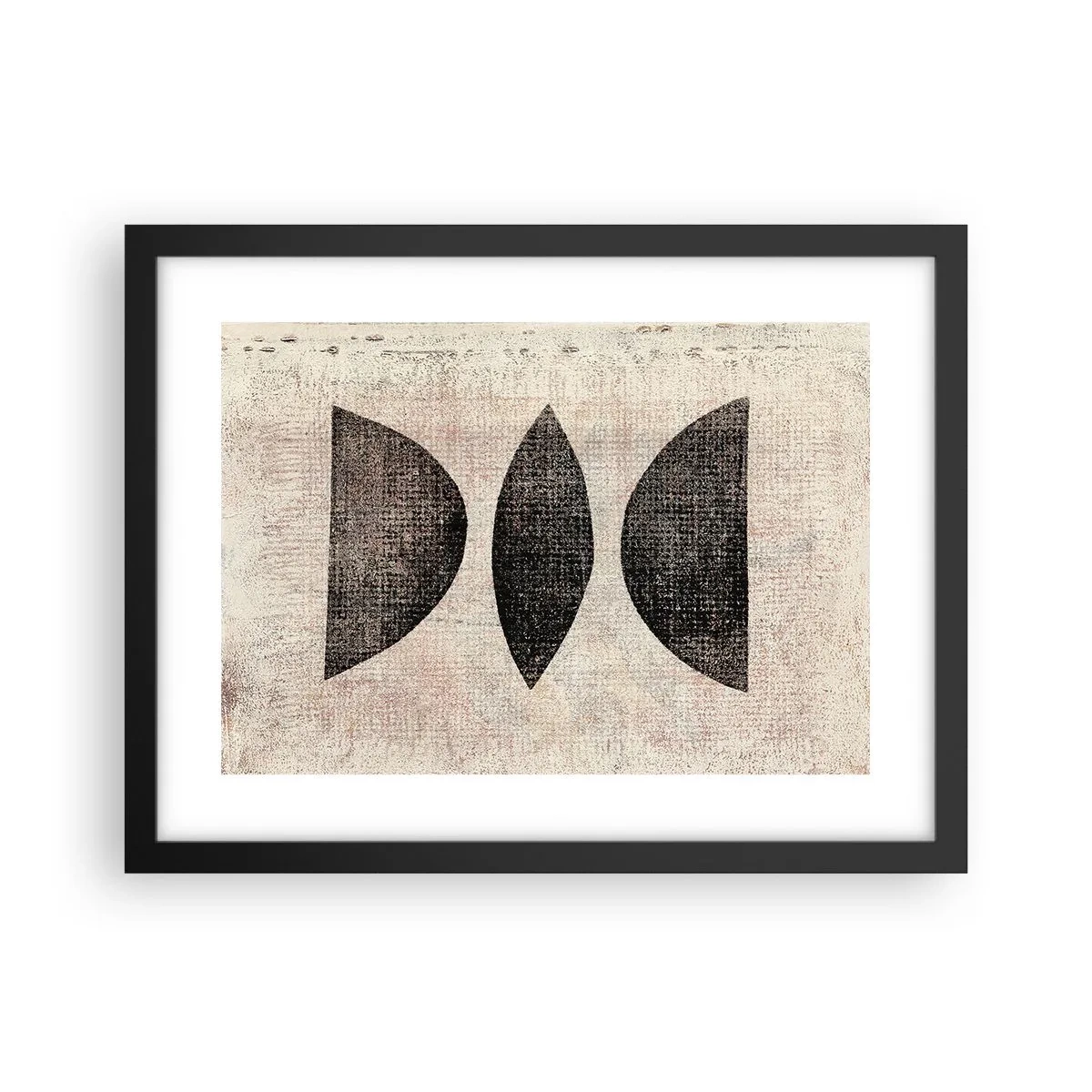 Plakát v černém rámu - Etnická abstrakce - 40x30 cm