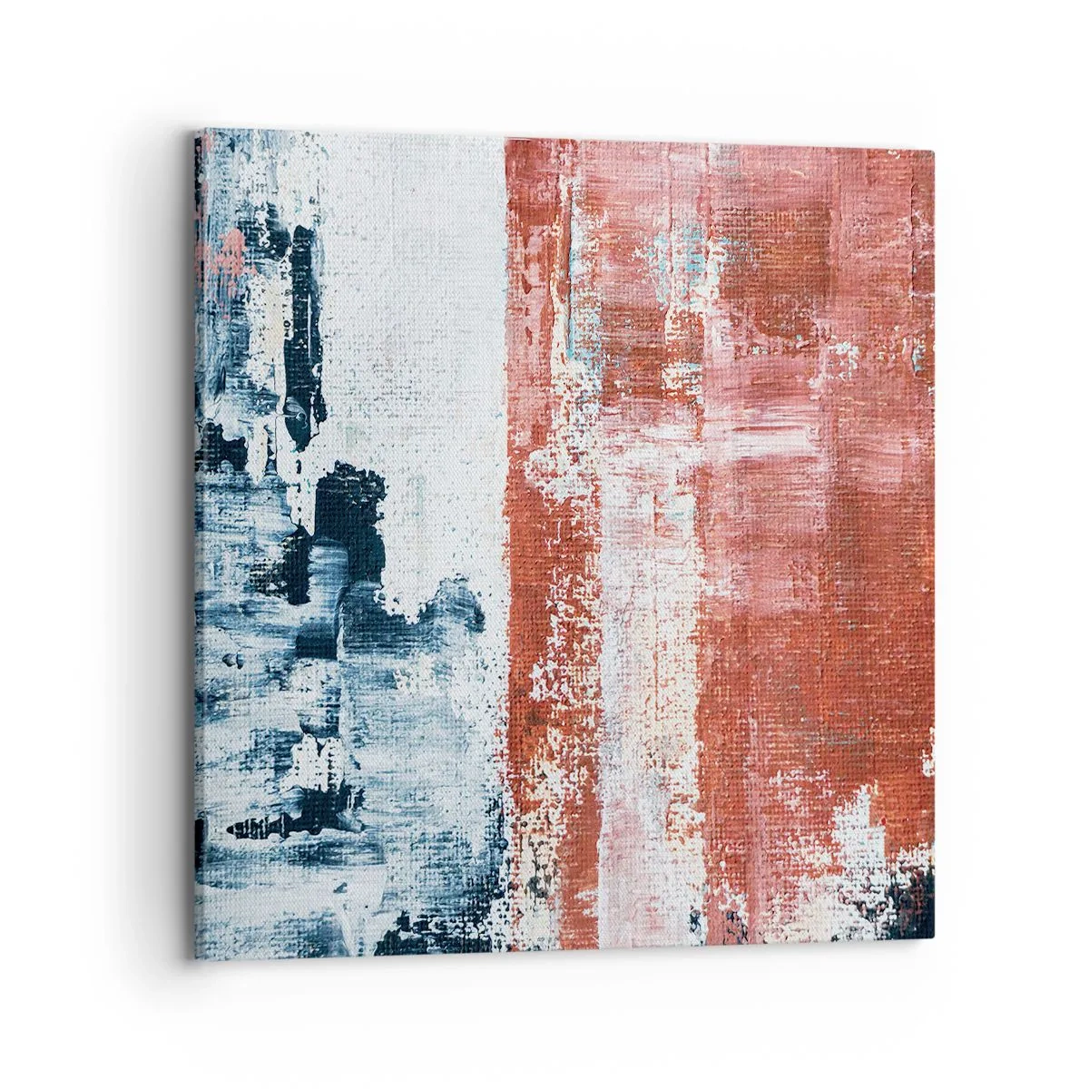 Obraz na plátně - Abstraktní půl na půl - 70x70 cm