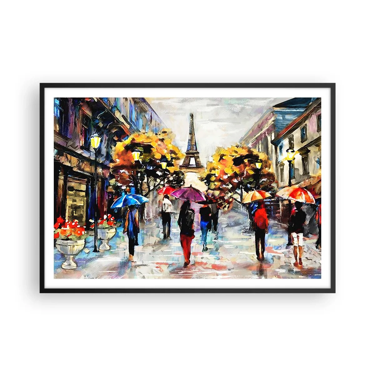 Plakát v černém rámu - Na podzim zvlášť krásný - 100x70 cm