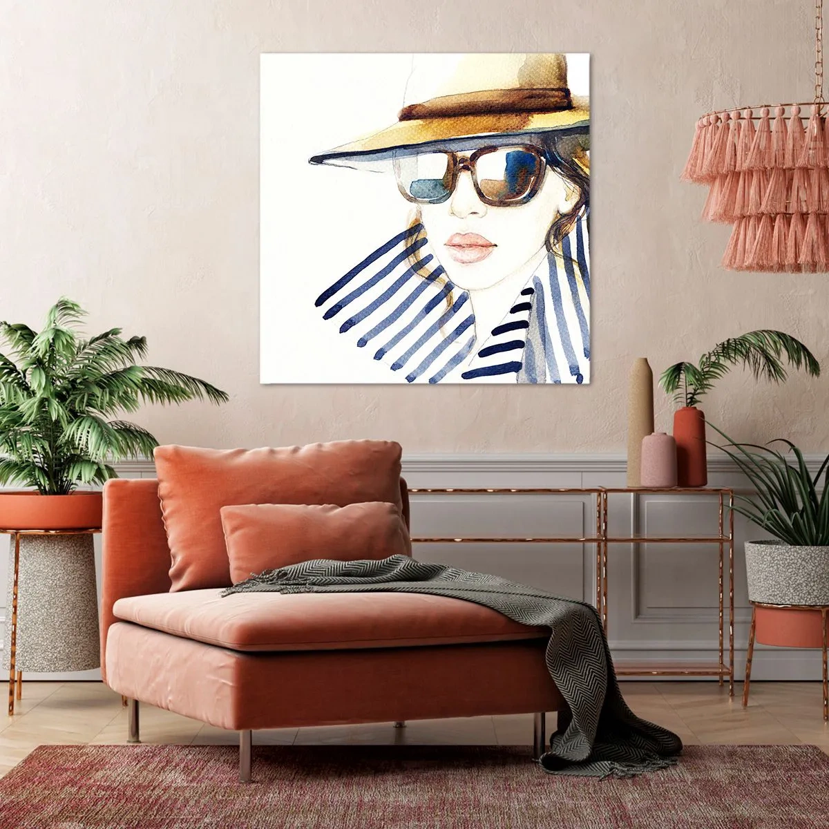 Obraz na plátně - Florida vítá! - 40x40 cm