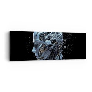 Obraz na plátně - Technologie je žena - 90x30 cm