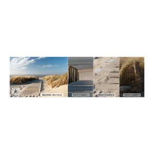 Vzor Fototapety Premium Sand - Za dunou, v šumění trávy - Krajina, Moře, Pláž - 100x30 cm