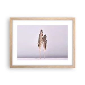 Plakát v rámu světlý dub - Proti nicotě - 40x30 cm
