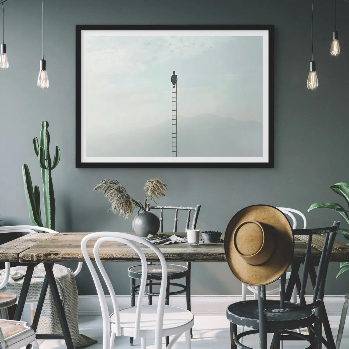 Plakát v černém rámu - Povznést se nad to - 100x70 cm