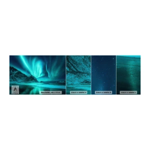 Fototapeta Vzorek Standard Eco - Divy severu - Krajina, Severní pól, Severní polární záře - 100x30 cm