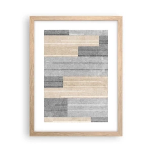 Plakát v rámu světlý dub - Kompozice: drž se - 30x40 cm