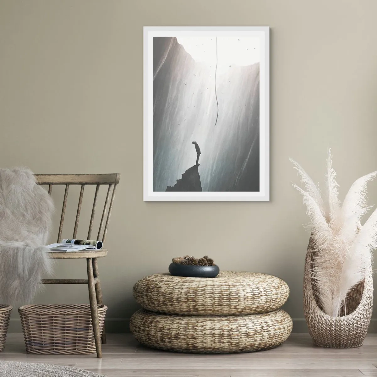 Plakát v bílém rámu - Vždycky máte na výběr - 70x100 cm