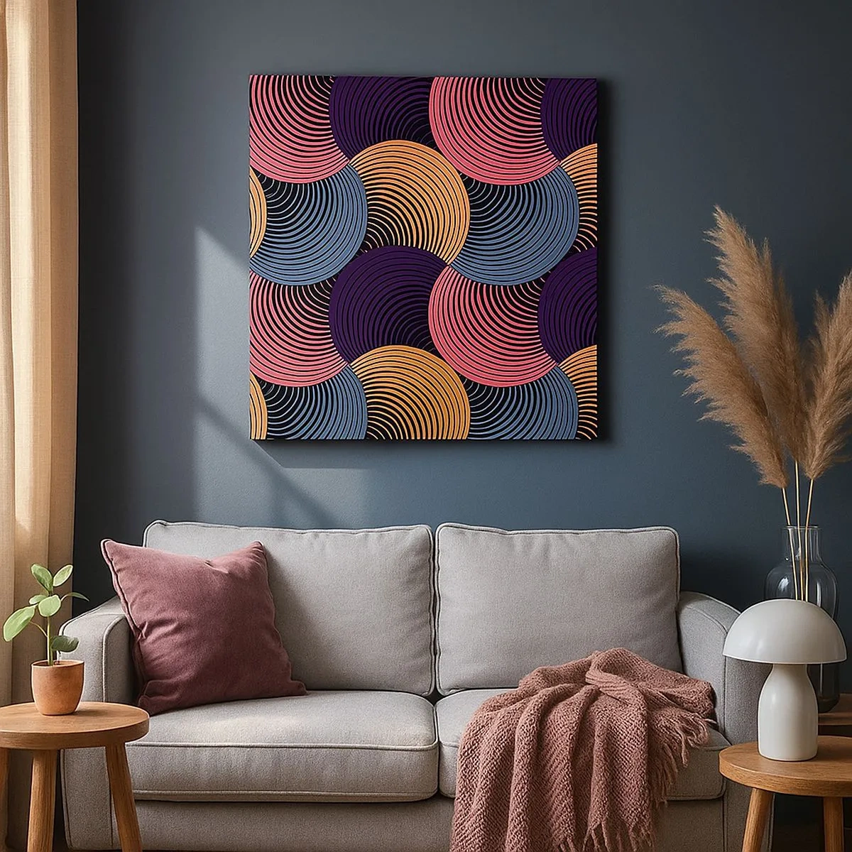 Obraz na plátně - V kruhovém rytmu - 30x30 cm