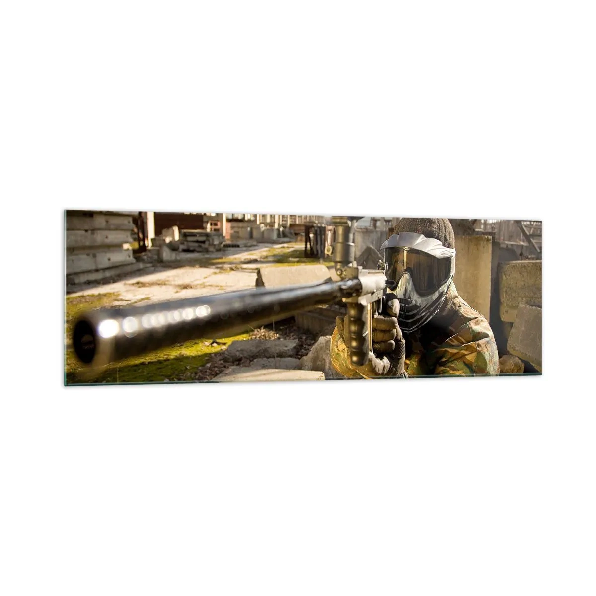 Obraz na skle - I vy můžete být hrdinou - 160x50 cm