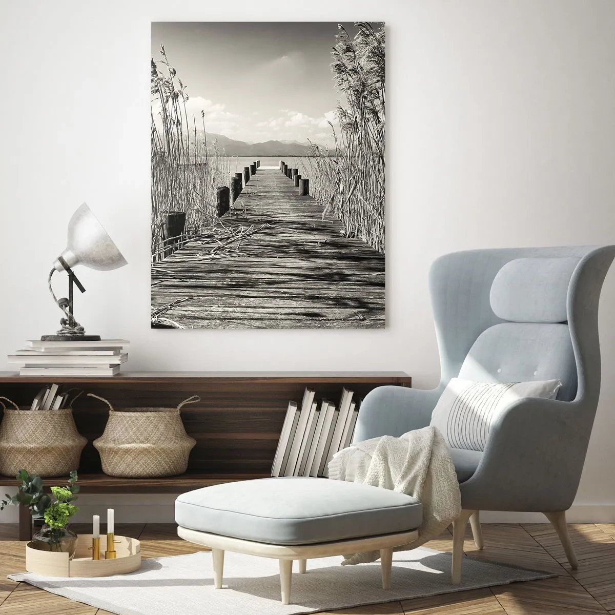 Obraz na skle - V ústraní travin - 50x70 cm