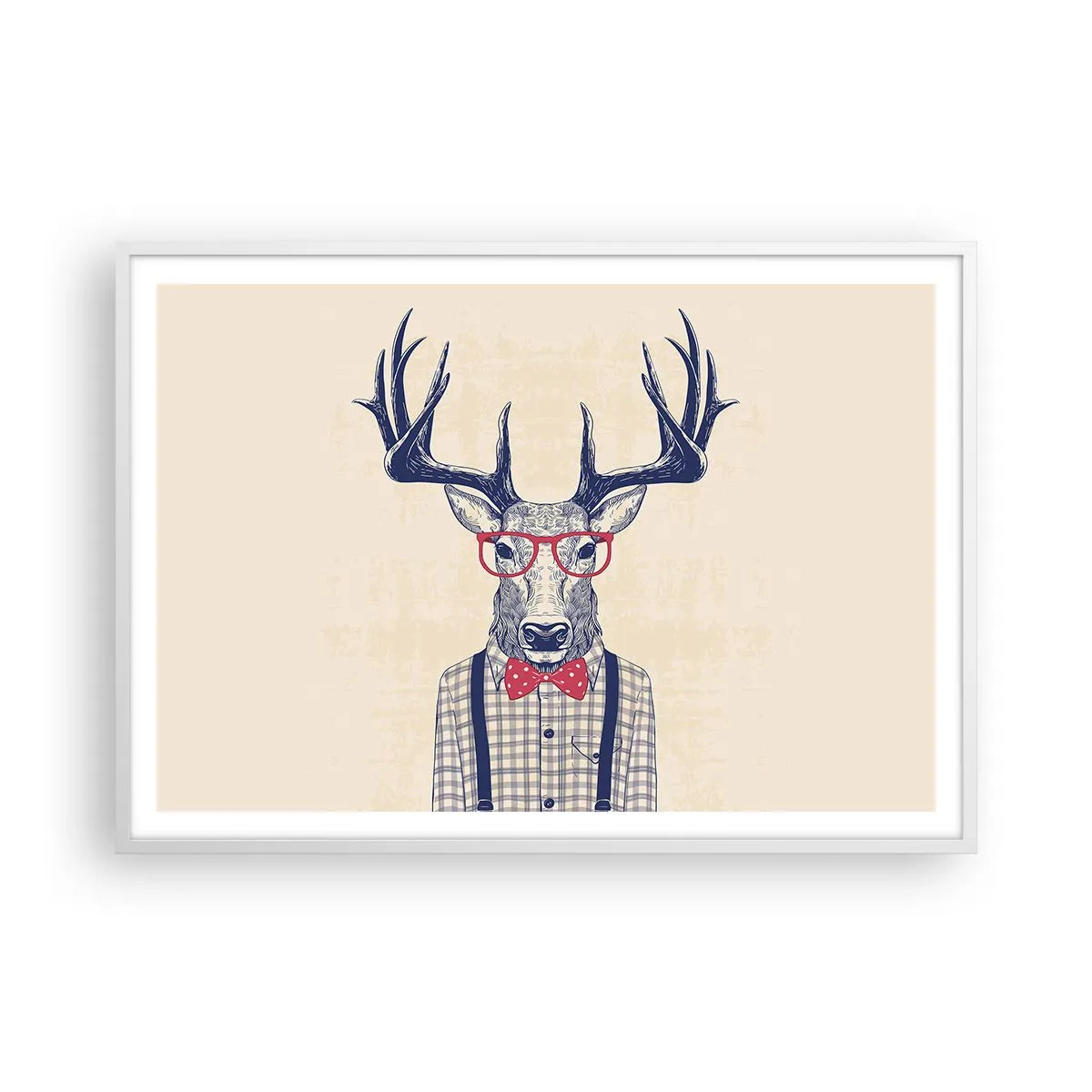 Plakát v bílém rámu - Zábavná extravagance - 100x70 cm