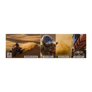 Vzor Fototapety Premium Canvas - Na vlnách písku - Quad, Automobilový průmysl, Poušť - 100x30 cm