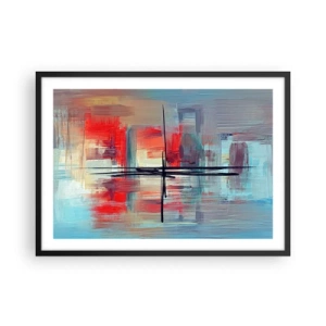 Plakát v černém rámu - Krajina v neznámé dimenzi - 70x50 cm