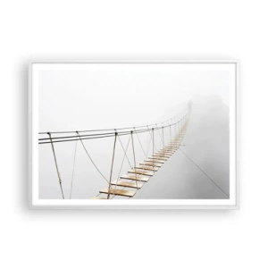 Plakát v bílém rámu - Kam vás zavede? - 100x70 cm